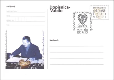 RUDOLF GALOB - ZA KOROŠKO ZASLUŽEN MOŽ
